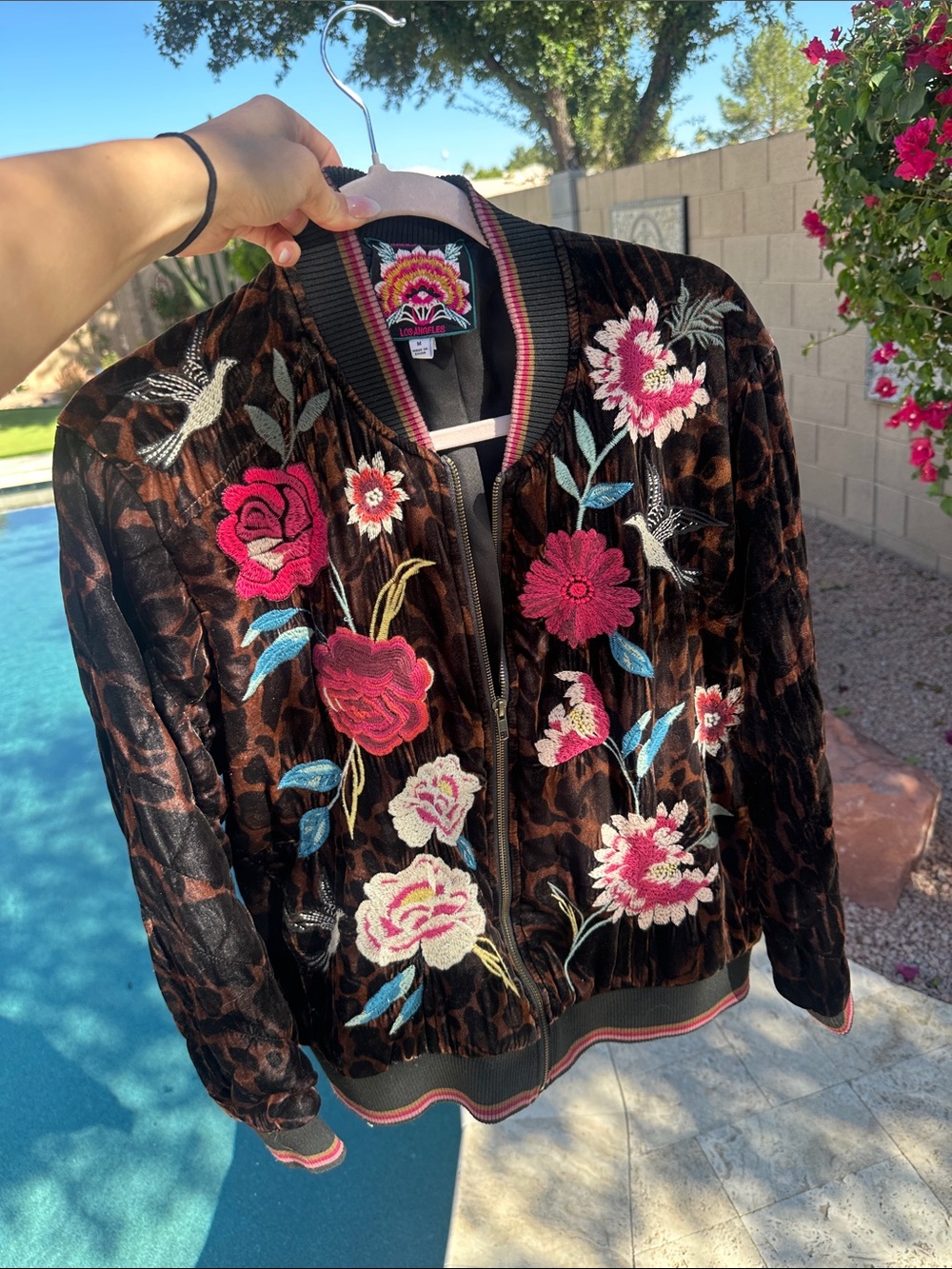 Johnny Was Top Bomber Jacket size M
